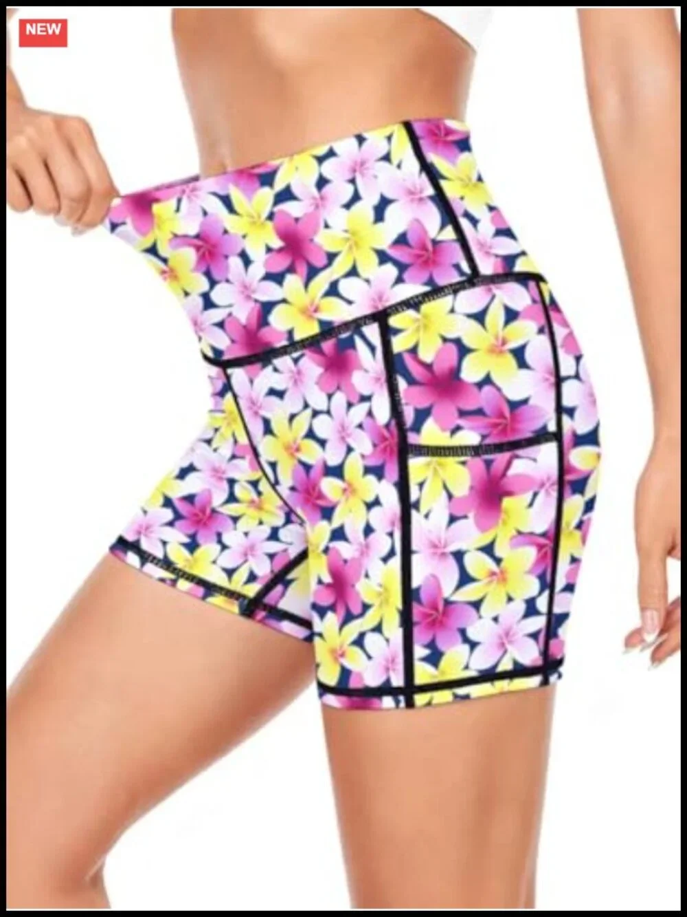 High Waisted Biker Shorts for Women Tummy Control Athletic Running Yoga with